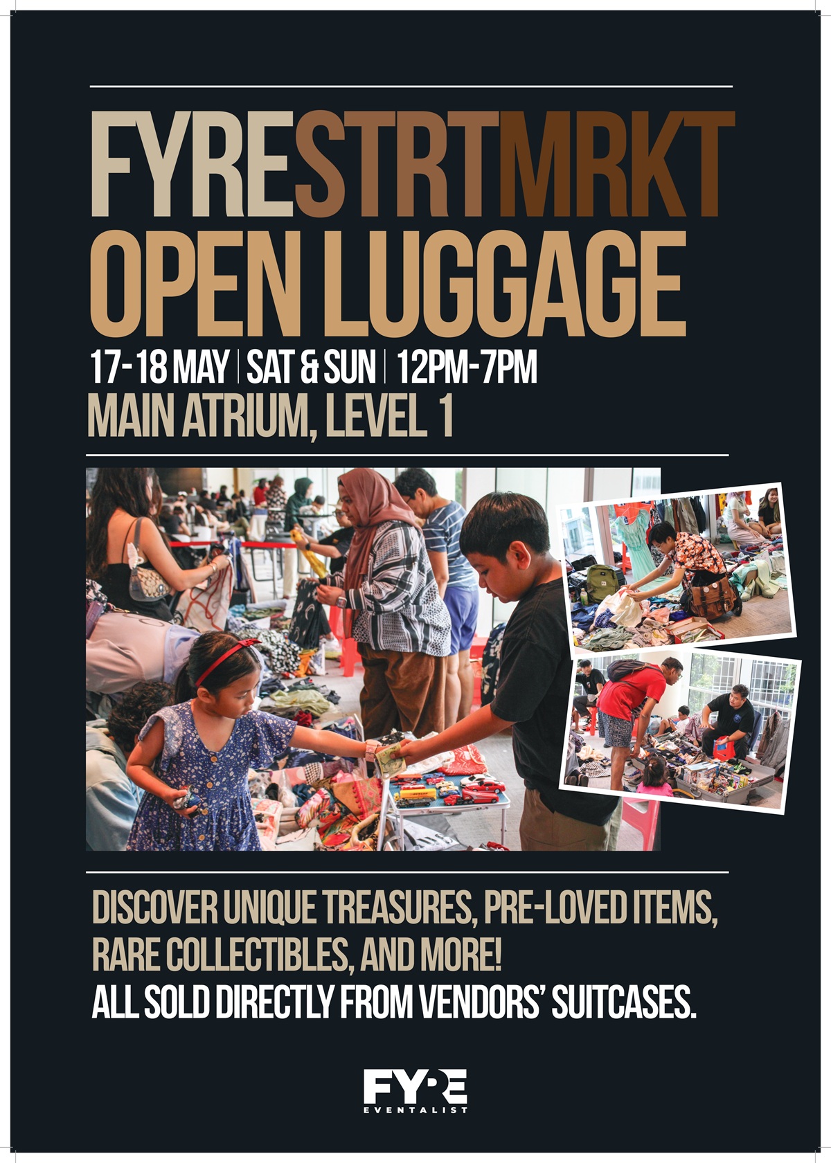 FYRE STREET MARKET Open Luggage is here!